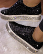 Stilvolle Plateau-Glitzer-Damensneaker - Sienna