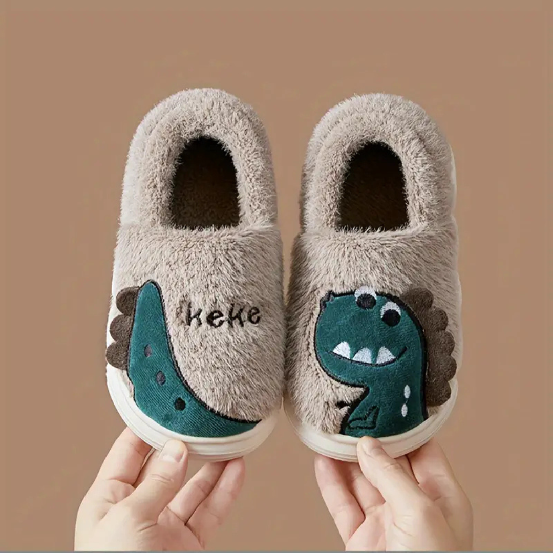 Children's Slippers with Dino Design – DinoSteps