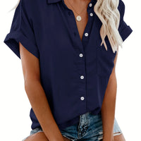 Grace Kragenbluse | Bequemer Knopfverschluss