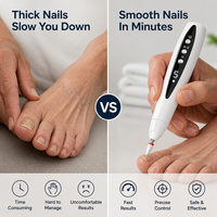 2-in-1 Nail Drill & UV Gel Lamp for Thick Nails, Salon Finish 3