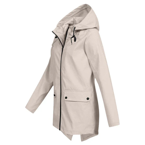 Trendy Dames Regenjas met Capuchon - Liora