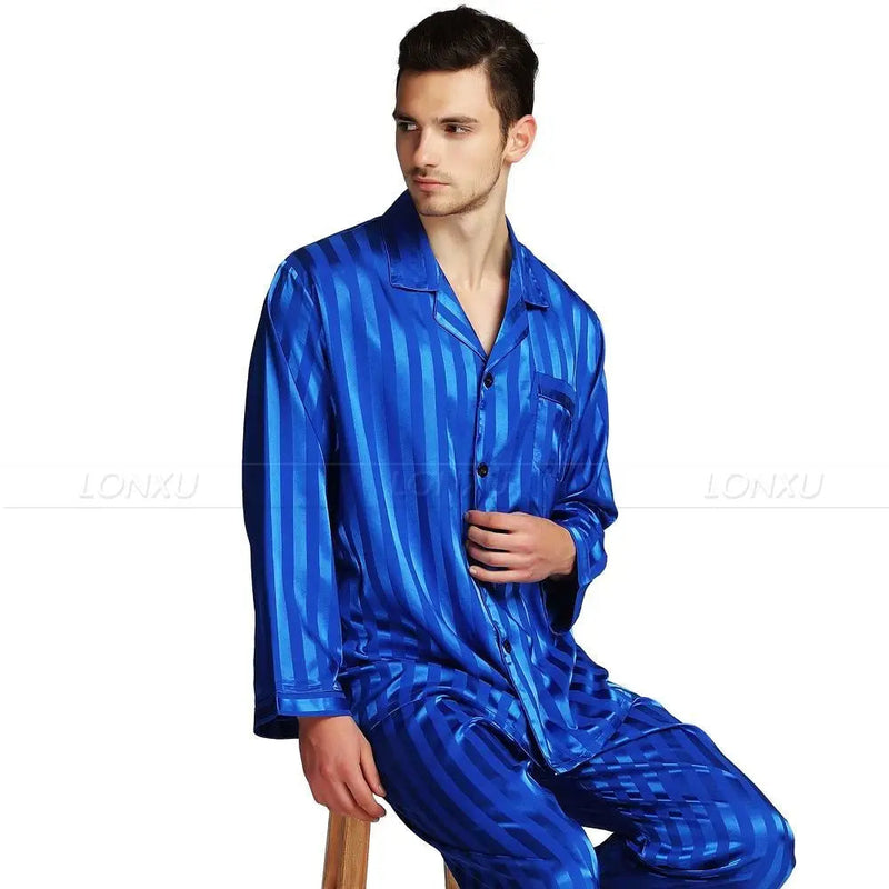 Luxus Pyjama | Eleganter Seidenpyjama für Herren