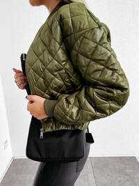 Gepolsterte Damen-Bomberjacke mit Taschen – Marisa