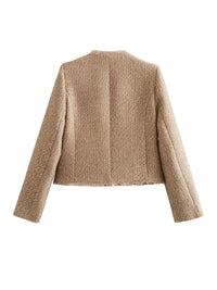 Zeitlos schickes Tweed-Jäckchen mit goldenen Knöpfen - Anna
