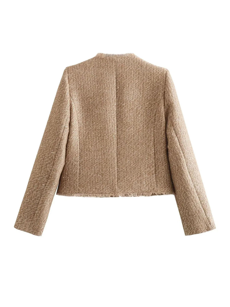 Schickes Tweed-Jäckchen mit goldenen Knöpfen - Evelyn