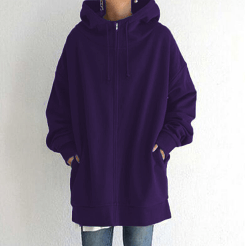 Bequemer Damenpullover mit Kapuze - ComfyHood