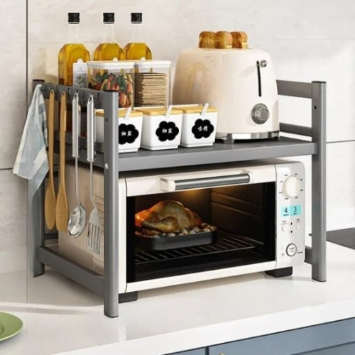 Kitchen Microwave Shelf Multi-Layer Condiment Organizer Rust Resistant – CookRack 