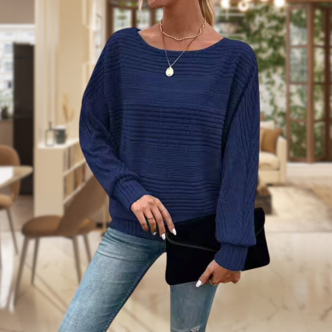 Trendiger Damenpullover mit Zeitgemäßer Struktur - Emma