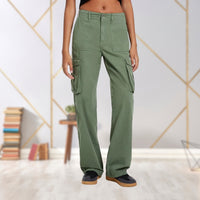 Slim-Fit Damen-Cargohose - Maya