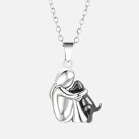 Forever in Your Heart Dog Hug Pendant Necklace 3
