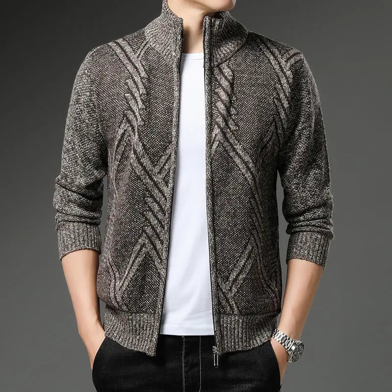 StripeZip Vest | Trendy striped winter vest
