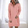 Minimalistischer langer Damen-Hoodie – Valeria