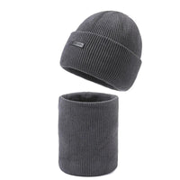 Wool Beanie Set | Cozy Knitted Men's Hat and Scarf