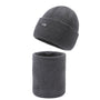 Woll-Beanieset | Lässig gestrickte Herrenmütze und Schal