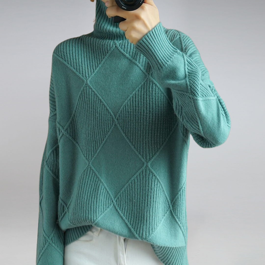 Stilvoller Damenrollkragenpullover - Isabella