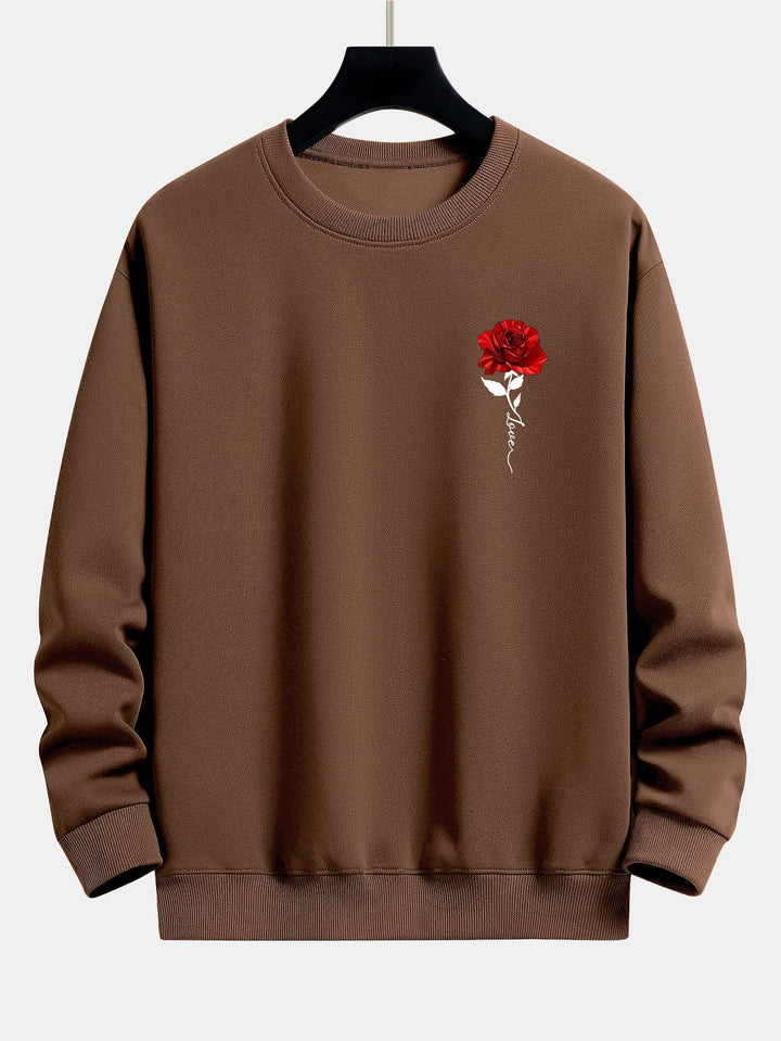 Damen-Sweatshirt mit Rosenmuster - Amelia