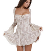 Stilvolles Sommerkleid mit Spitze und offenem Rücken – Julisa