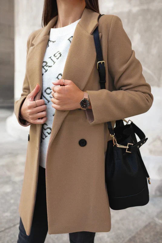 Modische Woll Damen Winterjacke - Eleanor