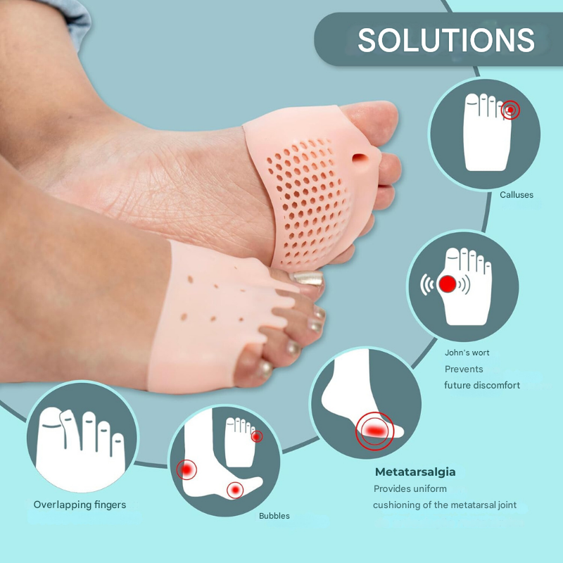 Therapeutische Zehenspreizer mit Polsterpads – Podiora