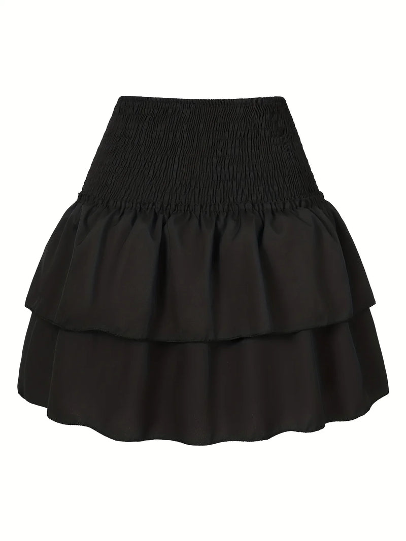 Amelia Rock | Gefaltete Taille | Gestufter Saum | Modisch