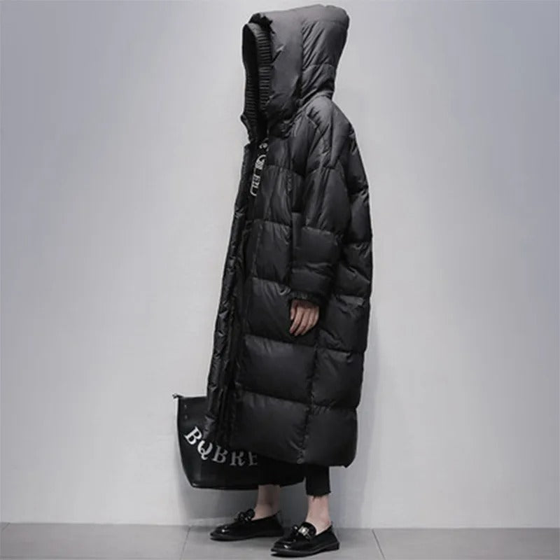 Lang Gefütterte Damen Winterjacke - Amara