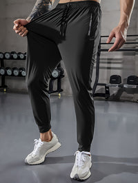 Unifarbene Herren Sporthose mit Taschen - Niels