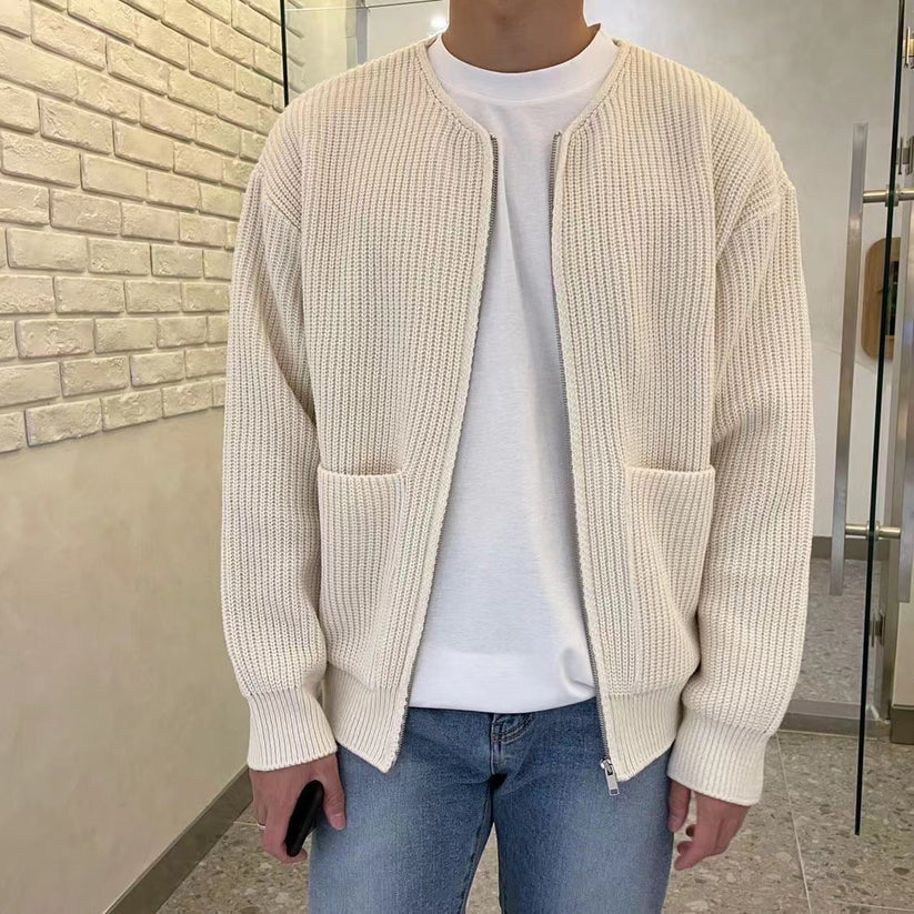 Gestrickte Strickjacke mit Reißverschluss - Milan