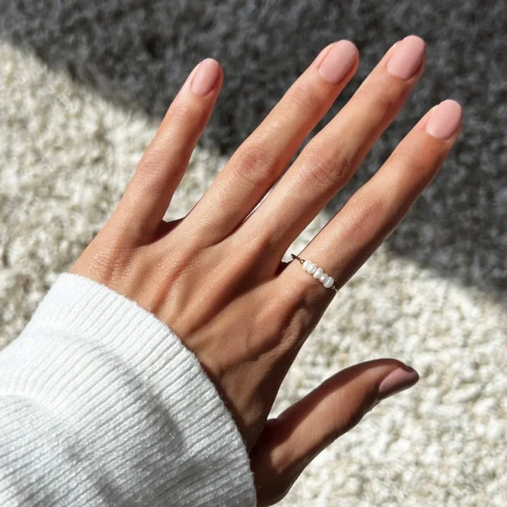 Classic Gold Pearl Ring - Sophie