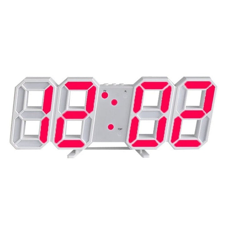 3D LED Wandklok met Dimbare Verlichting – Timora