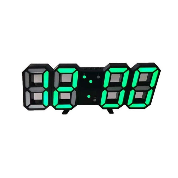 3D LED Wandklok met Dimbare Verlichting – Timora