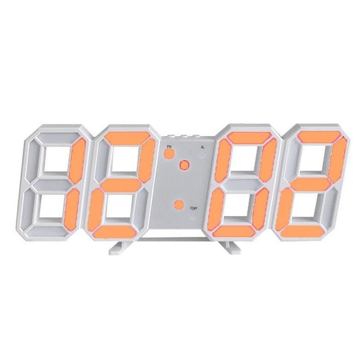 3D LED Wandklok met Dimbare Verlichting – Timora