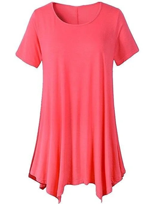 Locker sitzendes Damen-T-Shirt mit kurzen Ärmeln – Taryn