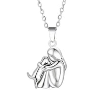 Forever in Your Heart Dog Hug Pendant Necklace 4