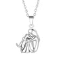 Forever in Your Heart Dog Hug Pendant Necklace 4
