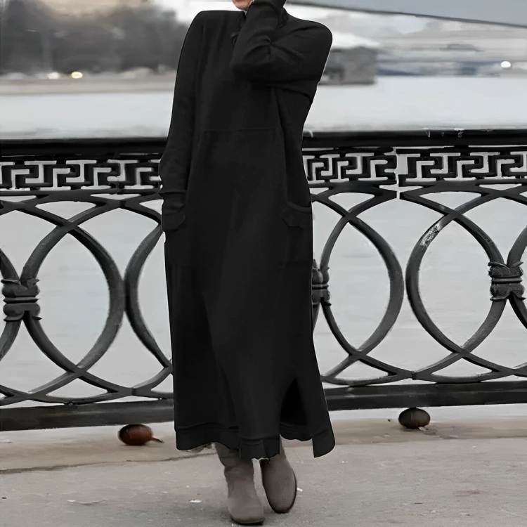 Lässiges langes Winterkleid - Noelle