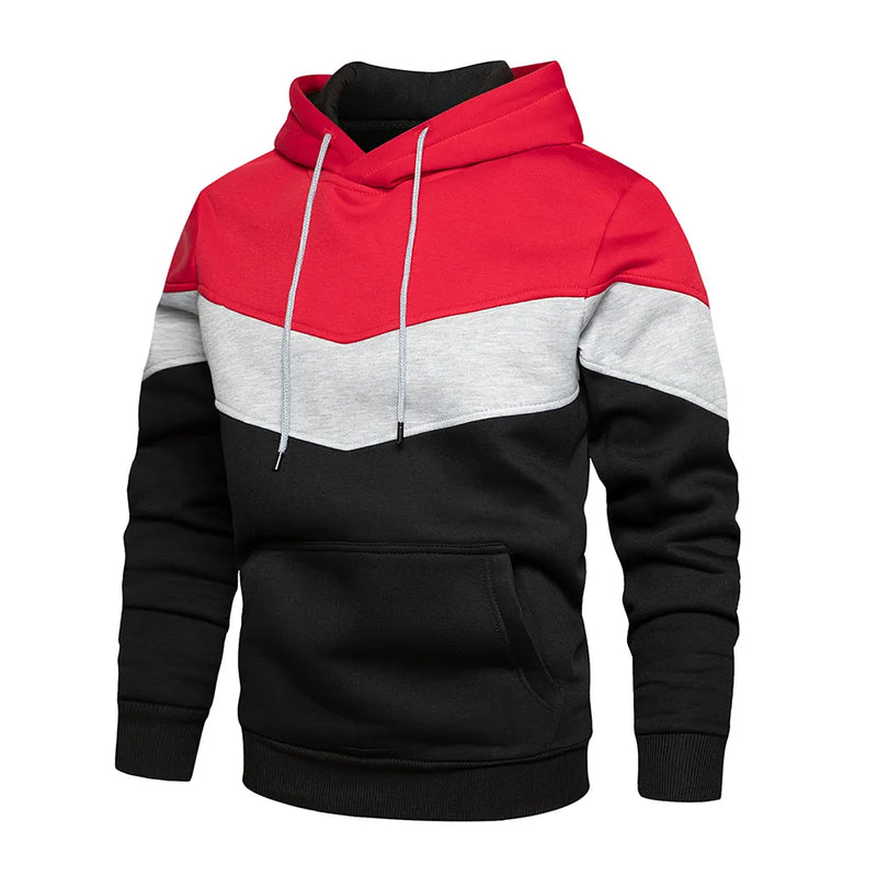 Patchwork Hoodie | Warme Fleece-Streetwear
