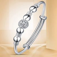 Bracelet with silver lucky beads