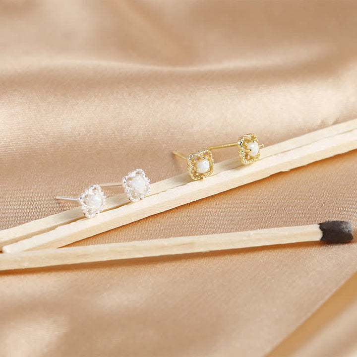 Zarte Vintage Ohrringe mit Opal - Seraphina