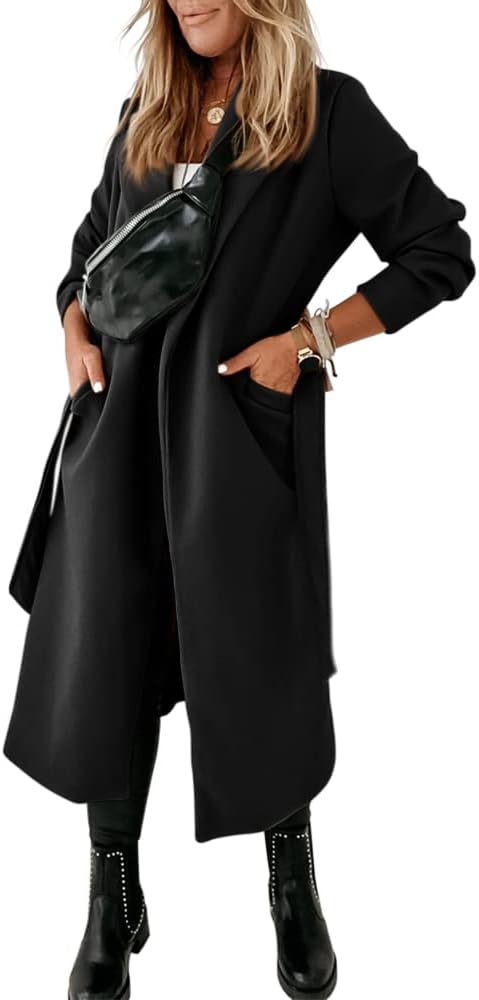 Damen klassische Jacke mit Reverskragen und offenem Vorderteil – Paulina