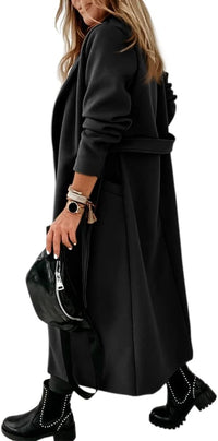 Damen klassische Jacke mit Reverskragen und offenem Vorderteil – Paulina