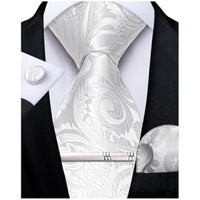 Men's Paisley Formal Tie Set - Refined Wedding & Event Accessories 30