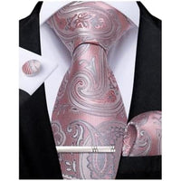 Men's Paisley Formal Tie Set - Refined Wedding & Event Accessories 71