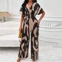 Sommerlicher Jumpsuit mit V-Ausschnitt und Print – Noemi