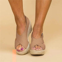 Comfortable Orthopedic Wedge Heel Espadrilles - Clara