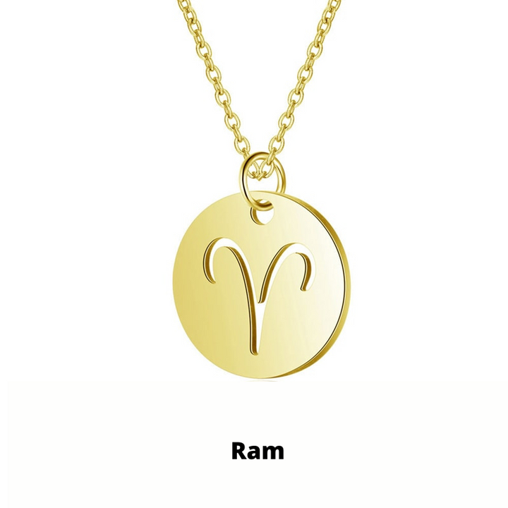 Zodiac Sign Necklace | Stainless Steel so it does not discolor