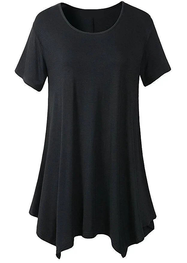 Locker sitzendes Damen-T-Shirt mit kurzen Ärmeln – Taryn