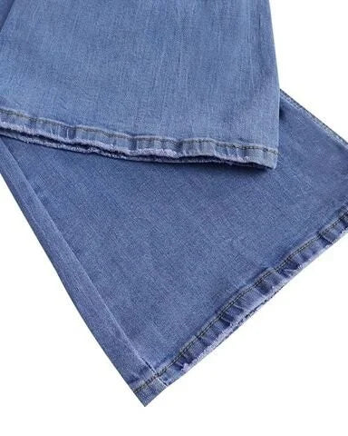 Trendige Jeanshose mit hoher Taille - Mila