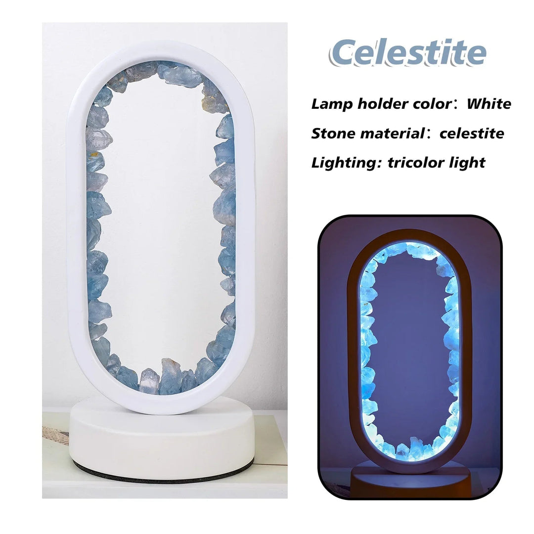 Handgefertigte Amethyst-Lampe - Serenith