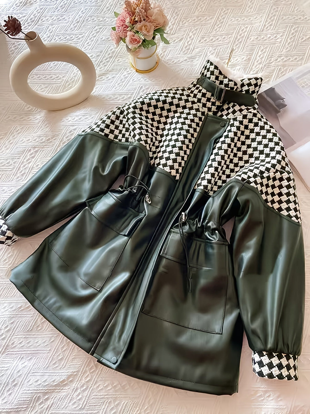 Damen-Plüschjacke für Herbst & Winter – Maribel