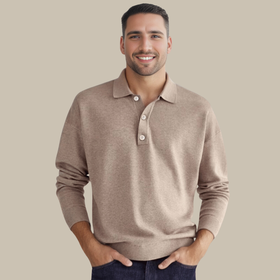 Herren Polo mit langen Ärmeln - GentCraft